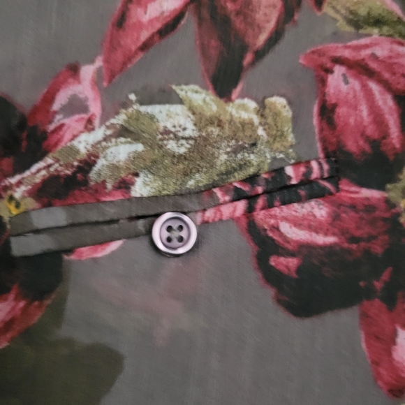 kut from the kloth jasmine taupe floral blouse size medium - Picture 6 of 9